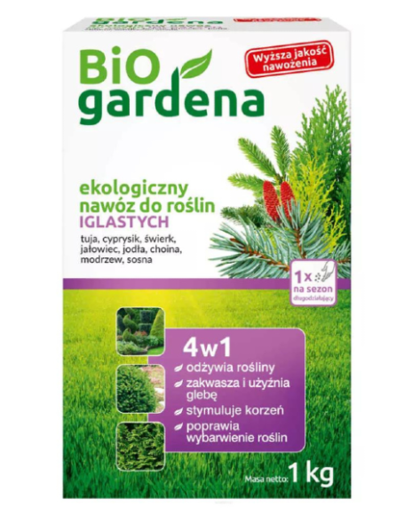 BiOgardena ekologiczny nawóz do roślin iglastych 1kg