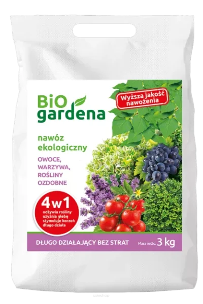 BiOGardena nawóz ekologiczny do warzyw, owoców, roślin ozdobnych 3kg