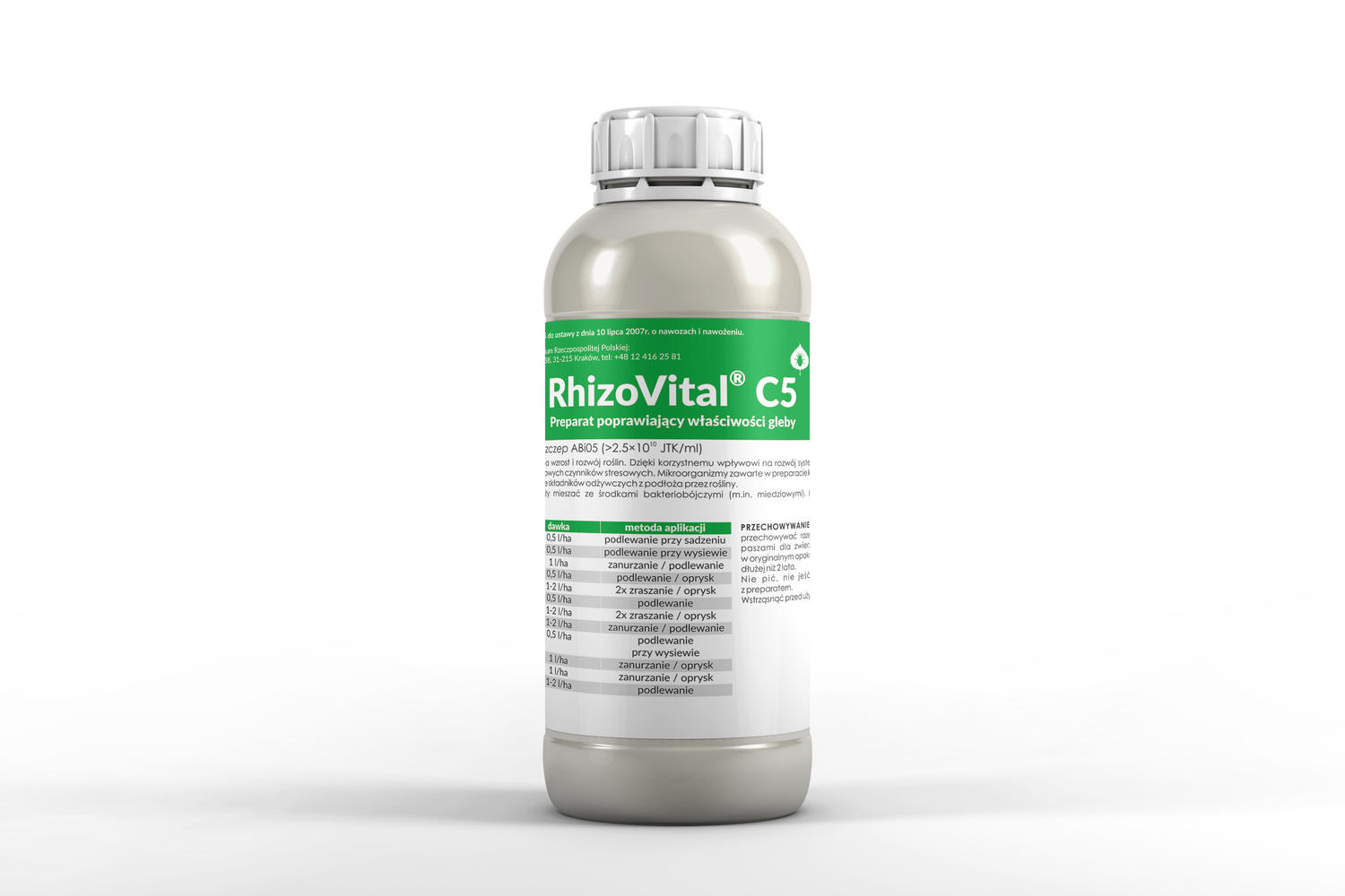 RhizoVital C5,preparat poprawiający właściwości gleby, 1 litr